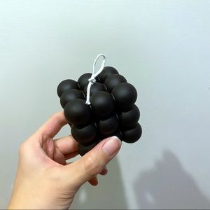 Luxury Bubble Cube Candles Black Unscented